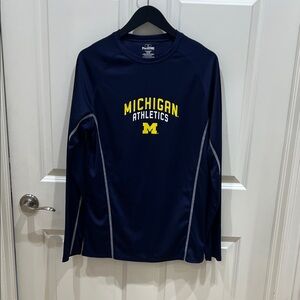 Michigan Athletics Navy Long Sleeve Shirt